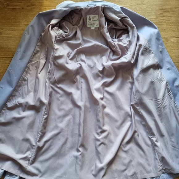 Vintage London Fog Lavender Trench Coat Size 10 - Picture 7 of 10